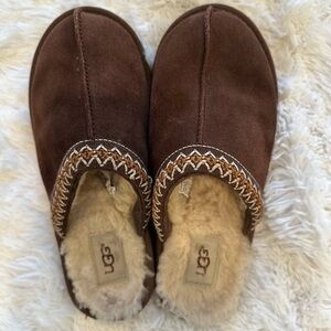 UGG Brown Suede Slippers